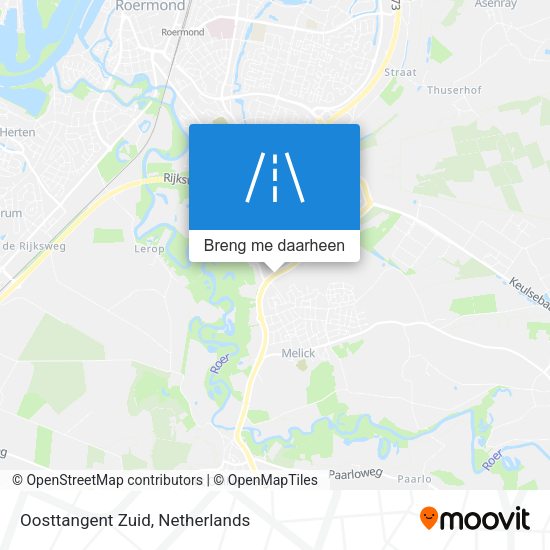 Oosttangent Zuid kaart