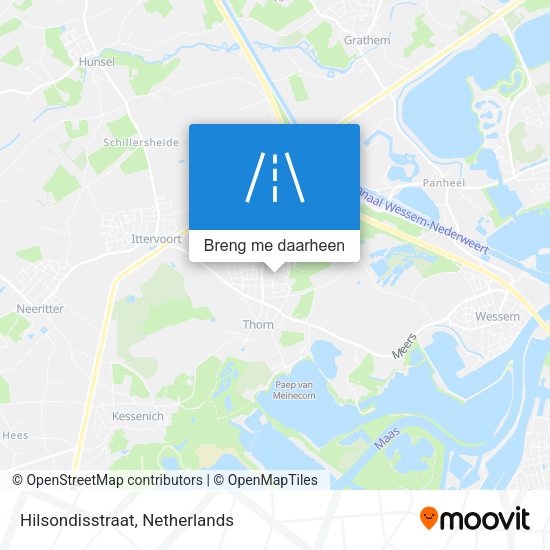 Hilsondisstraat kaart