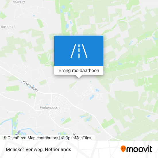 Melicker Venweg kaart
