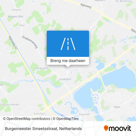 Burgemeester Smeetsstraat kaart