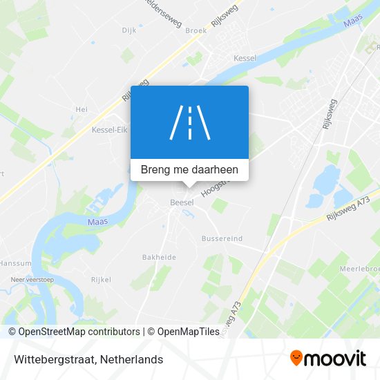 Wittebergstraat kaart
