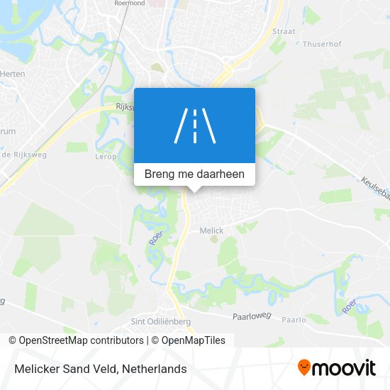 Melicker Sand Veld kaart