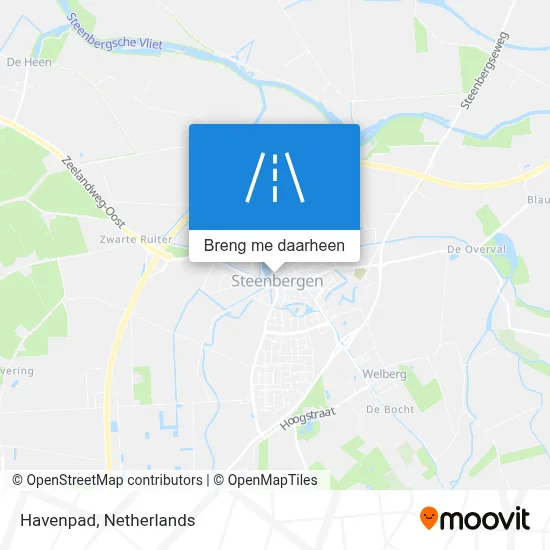 Havenpad kaart