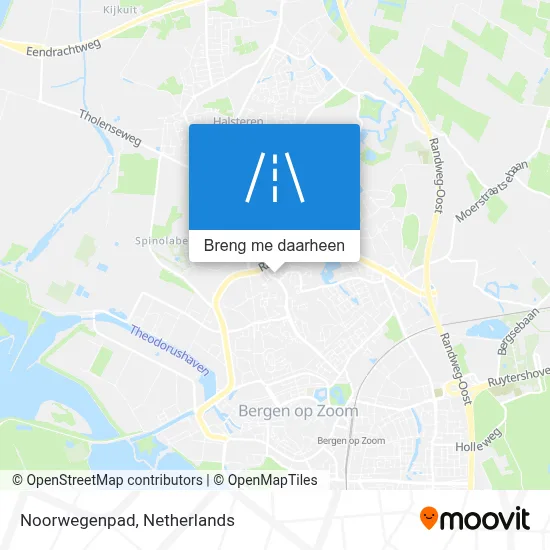 Noorwegenpad kaart