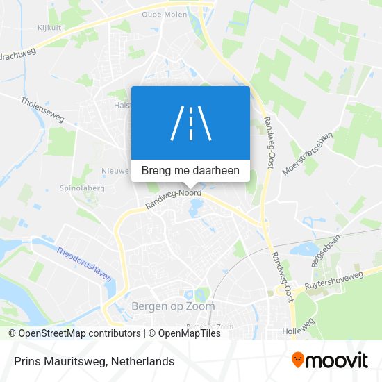 Prins Mauritsweg kaart