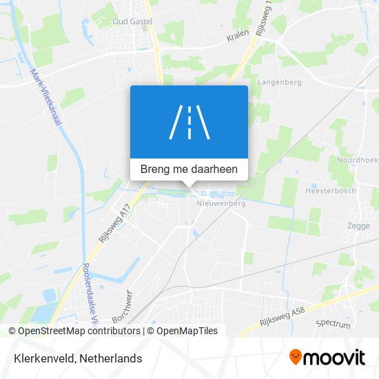 Klerkenveld kaart