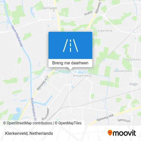 Klerkenveld kaart