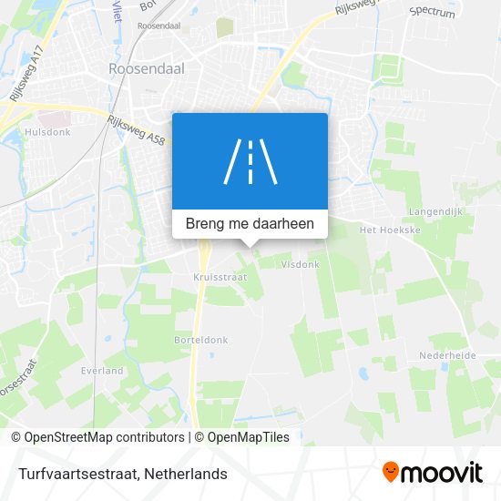 Turfvaartsestraat kaart