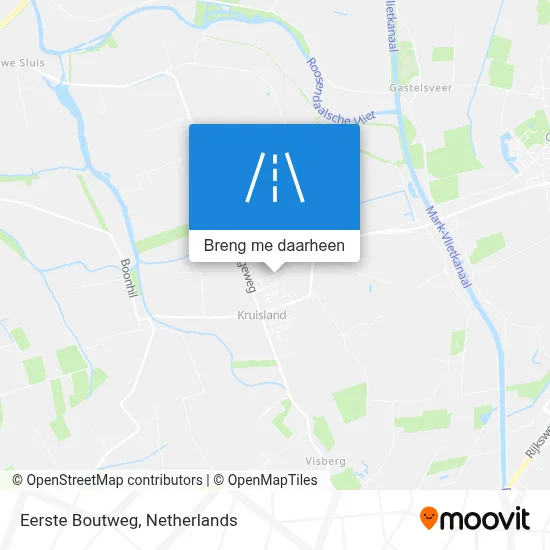 Eerste Boutweg kaart