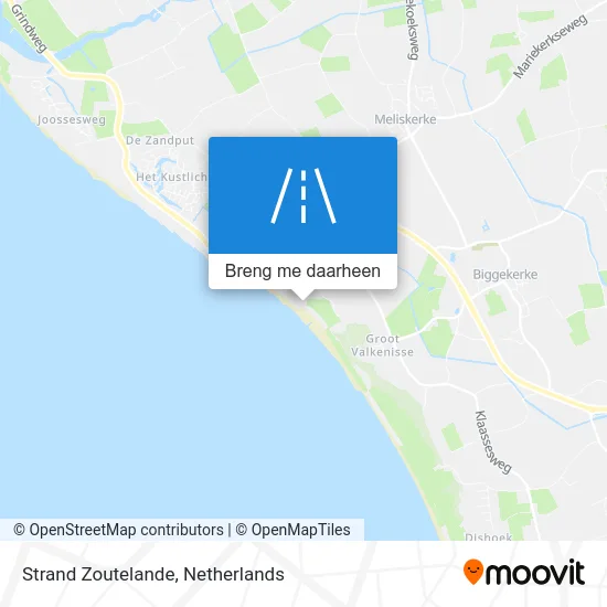 Strand Zoutelande kaart