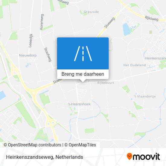Heinkenszandseweg kaart