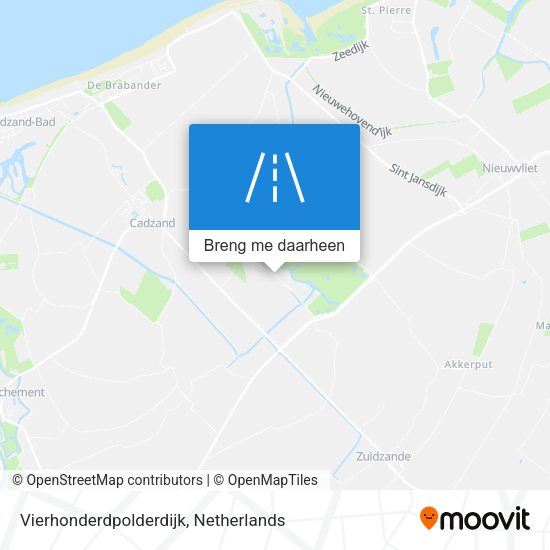 Vierhonderdpolderdijk kaart