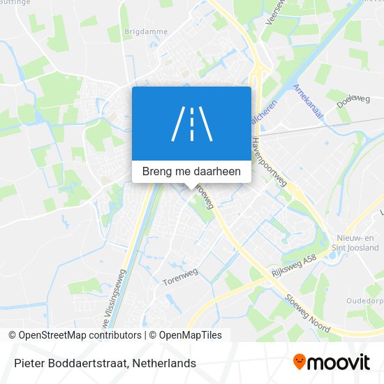 Pieter Boddaertstraat kaart
