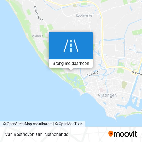 Van Beethovenlaan kaart