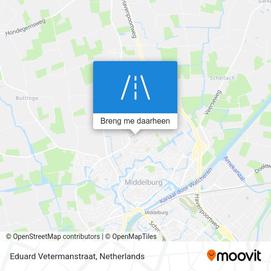 Eduard Vetermanstraat kaart