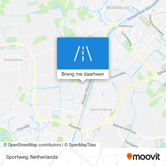 Sportweg kaart