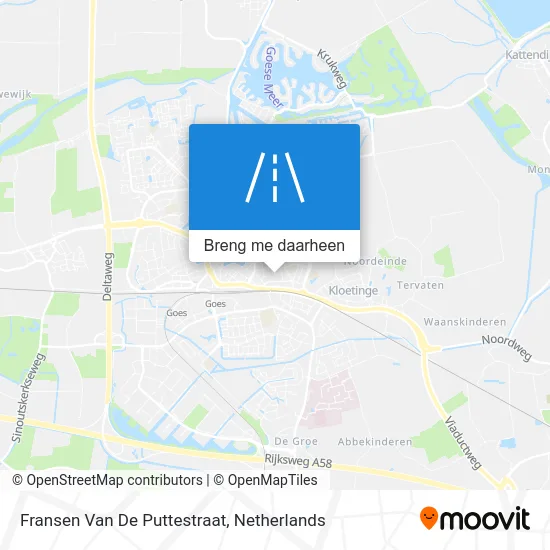 Fransen Van De Puttestraat kaart
