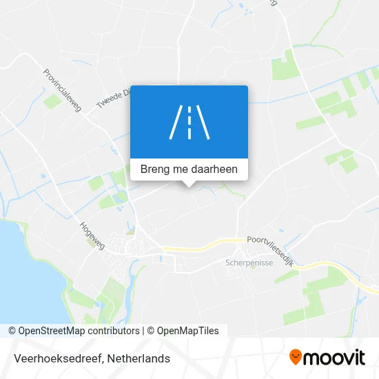 Veerhoeksedreef kaart