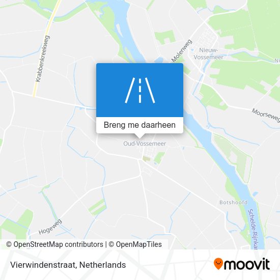 Vierwindenstraat kaart