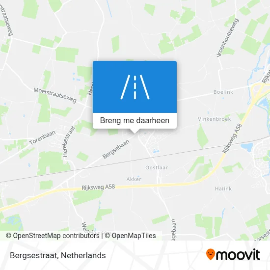 Bergsestraat kaart