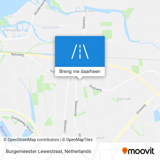 Burgemeester Lewestraat kaart