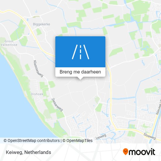 Keiweg kaart