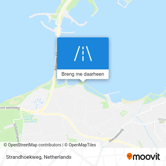 Strandhoekweg kaart