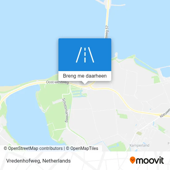 Vredenhofweg kaart