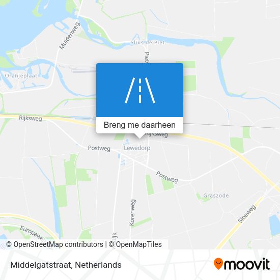 Middelgatstraat kaart