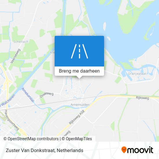 Zuster Van Donkstraat kaart