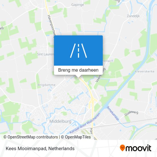 Kees Mooimanpad kaart