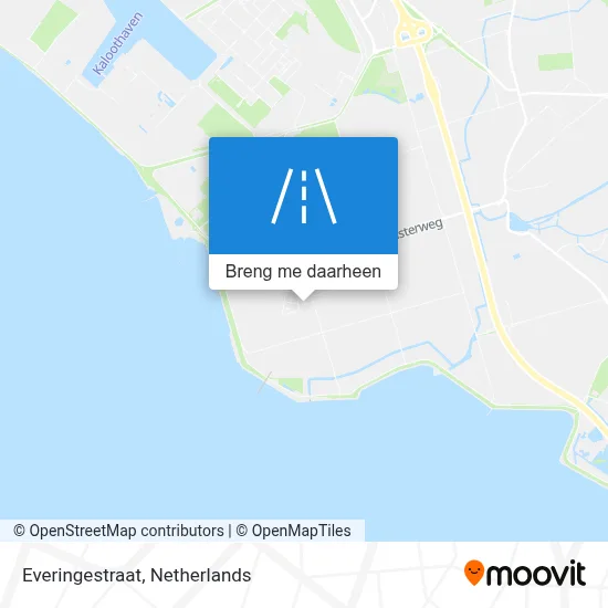 Everingestraat kaart