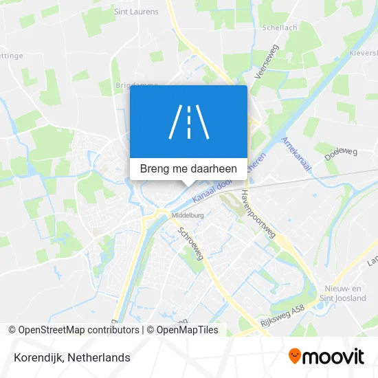 Korendijk kaart