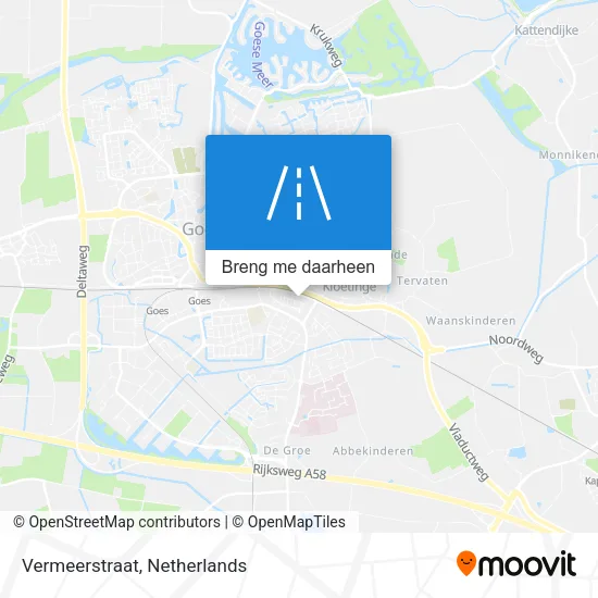 Vermeerstraat kaart