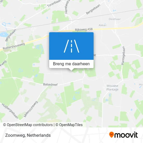 Zoomweg kaart