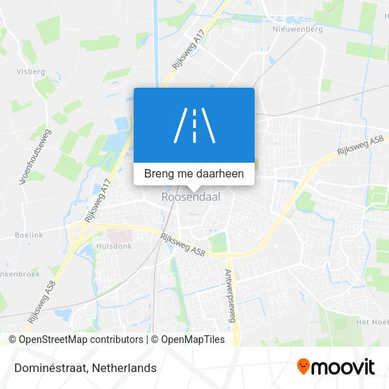Dominéstraat kaart