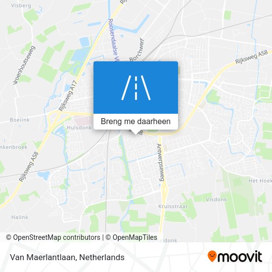 Van Maerlantlaan kaart