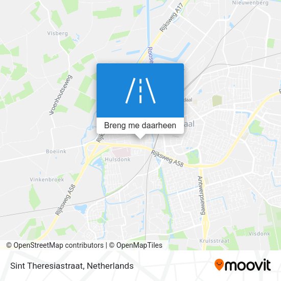 Sint Theresiastraat kaart