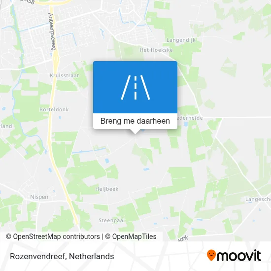 Rozenvendreef kaart