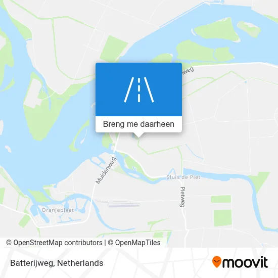 Batterijweg kaart