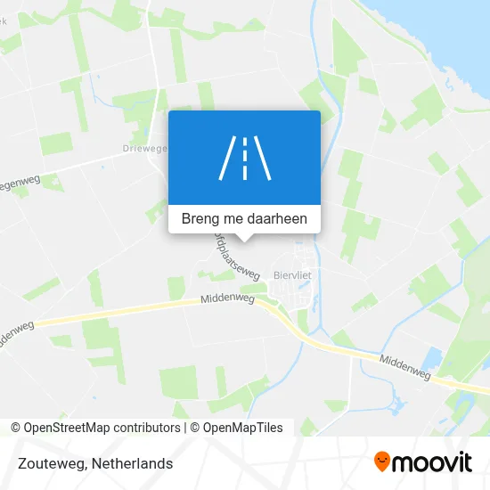 Zouteweg kaart