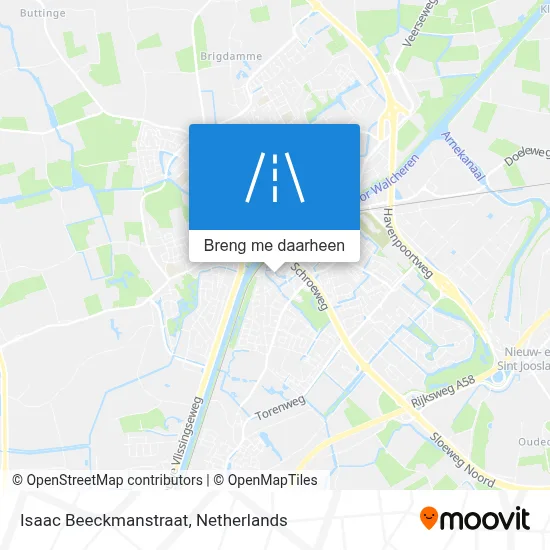 Isaac Beeckmanstraat kaart