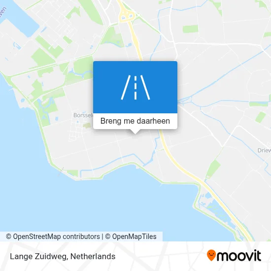 Lange Zuidweg kaart