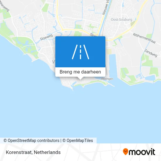 Korenstraat kaart