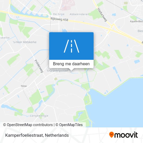 Kamperfoeliestraat kaart