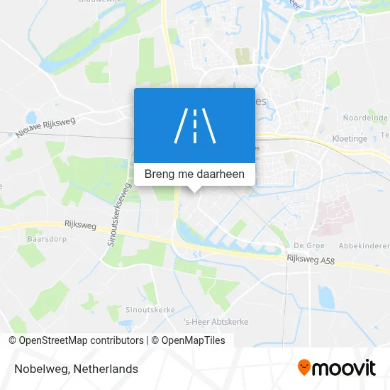 Nobelweg kaart