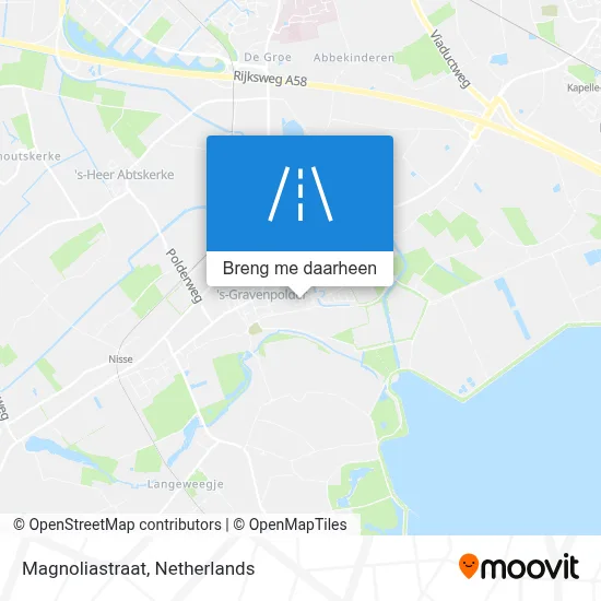 Magnoliastraat kaart