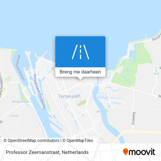 Professor Zeemanstraat kaart