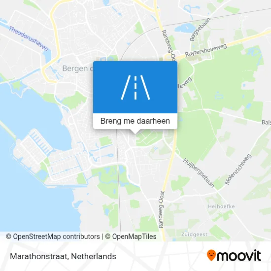 Marathonstraat kaart