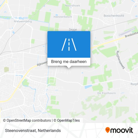 Steenovenstraat kaart